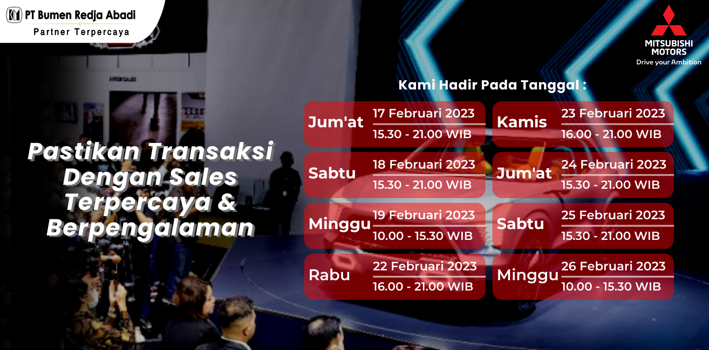 Jadwal Pameran Sales Bumen Redja Abadi Di IIMS 2023 