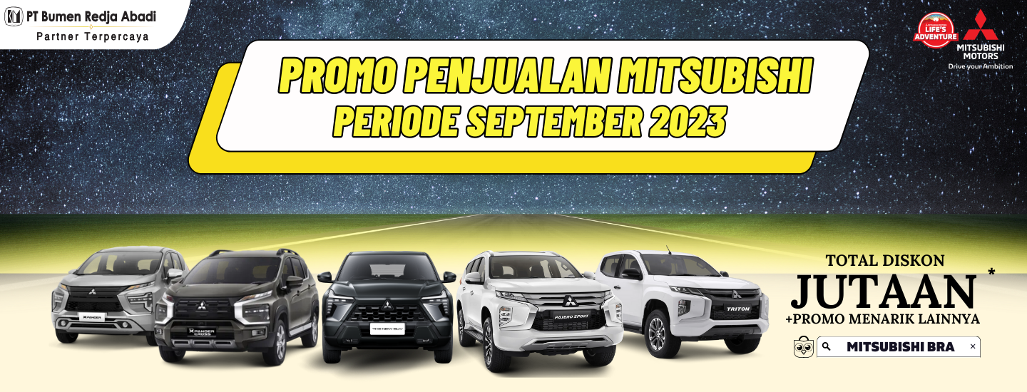 Promo Mobil Mitsubishi Motors Periode September 2023
