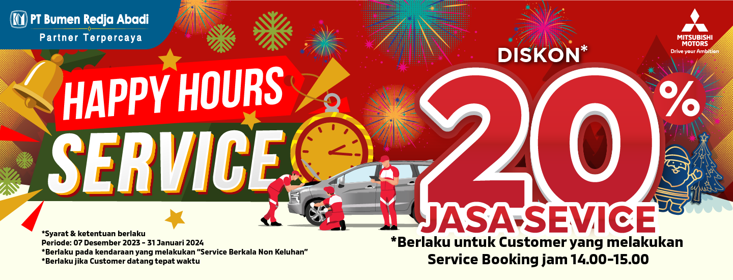 Special Promo Servis Mobil Happy Hours