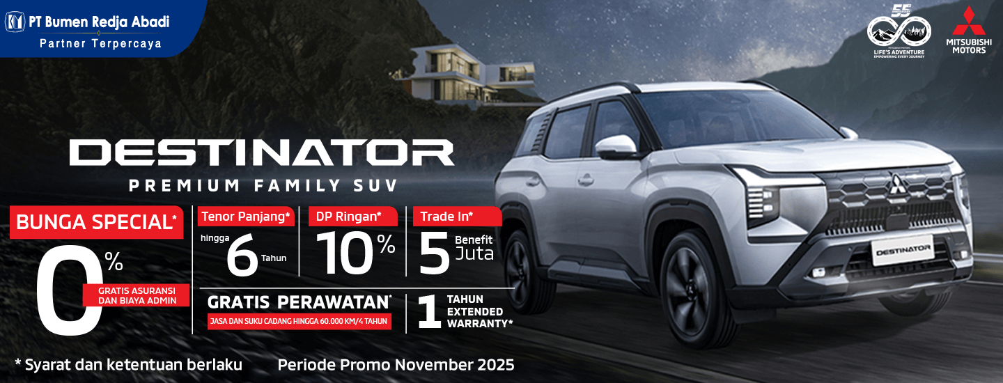 Beli Mitsubishi Destinator,  SUV Premium Keluarga Masa Kini!