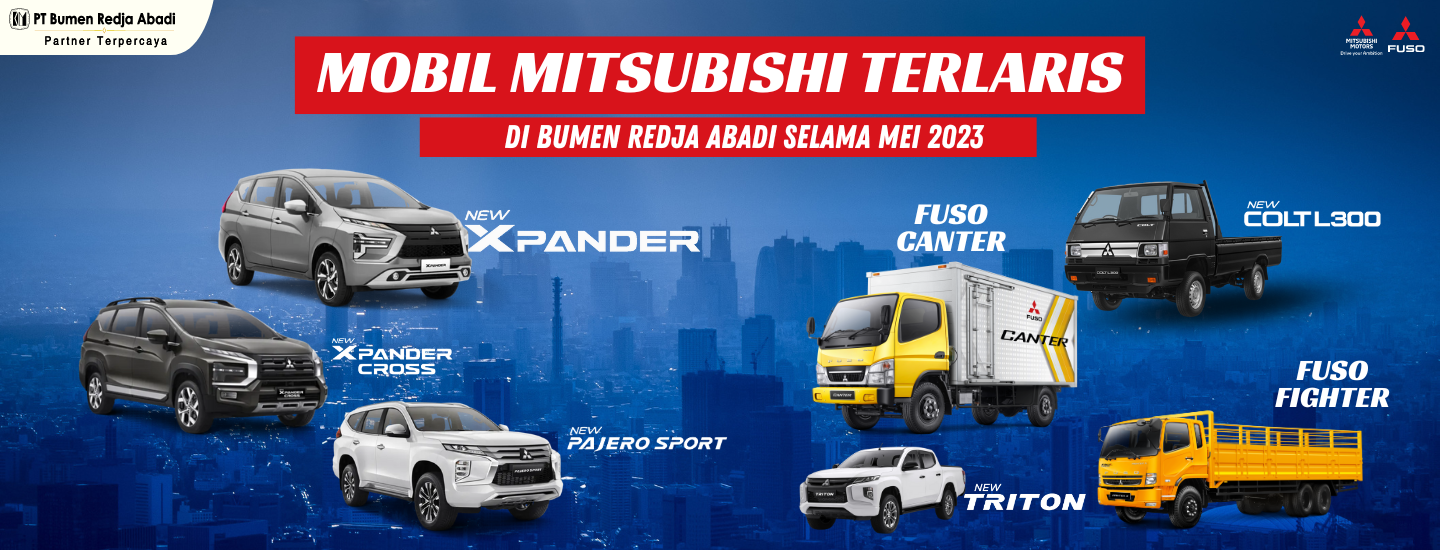 Mobil Mitsubishi Terlaris di Bumen Redja Abadi Mei 2023