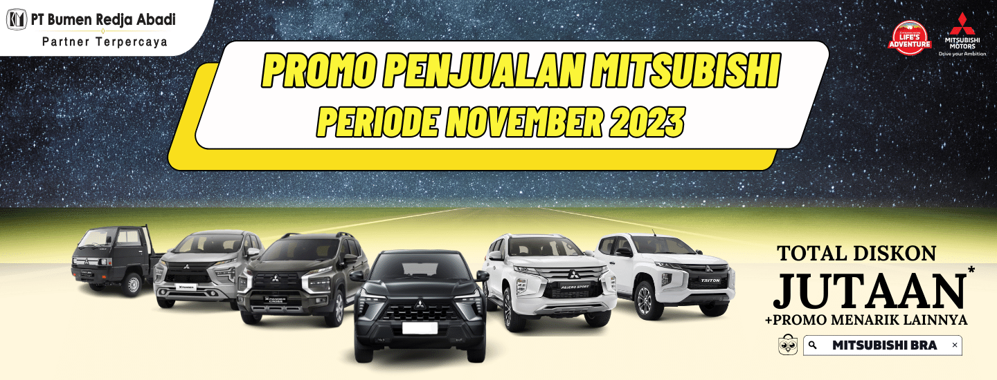Promo Mobil Mitsubishi Periode November 2023