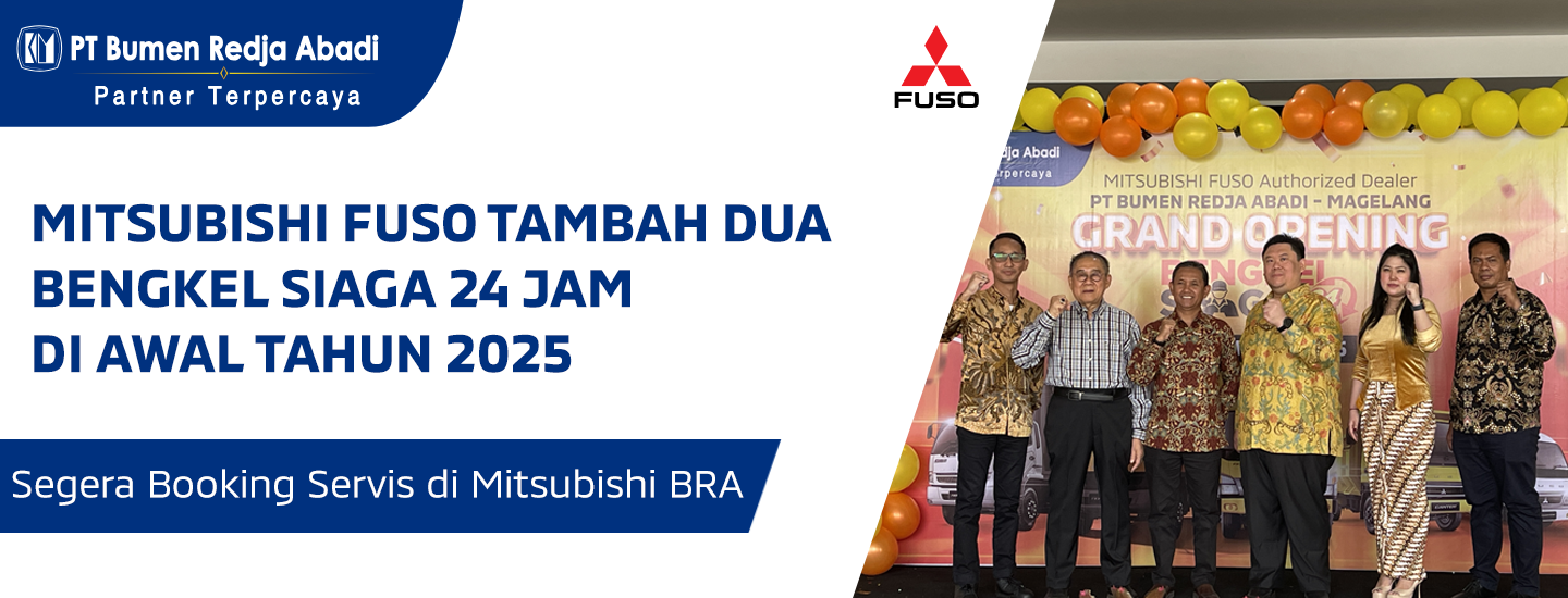 Konsumen Ingin Bisnis Melaju Tanpa Down Time, Mitsubishi Fuso Tambah Dua Bengkel Siaga 24 Jam di Awal Tahun 2025